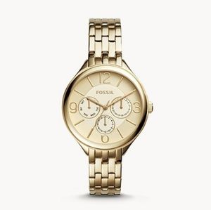 🌼 NWT Fossil gold tone stainless steel watch